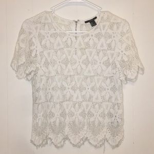 Lace Floral Shirt